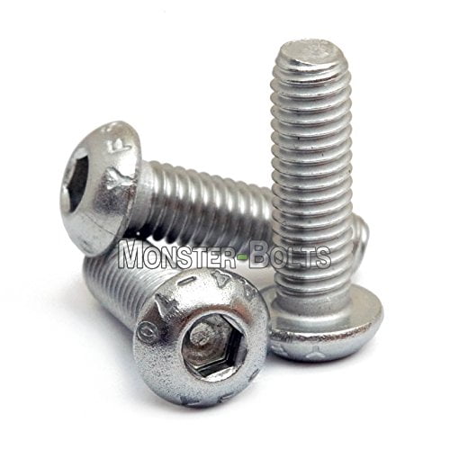 M8-1.25 x 60mm Button Head Socket Caps Screws 12.9 Alloy Steel Blk Ox ISO 7380